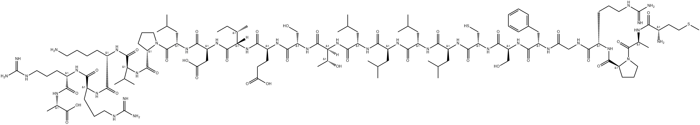 Humanin (human) Structure